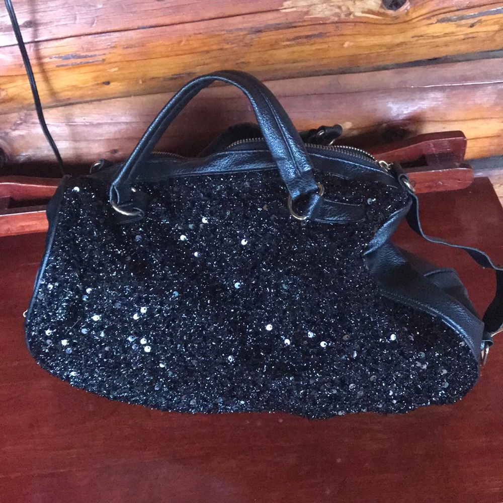 Sparkle Black Purse